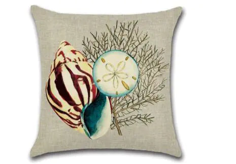 Coral Pillowcase Nautical Design