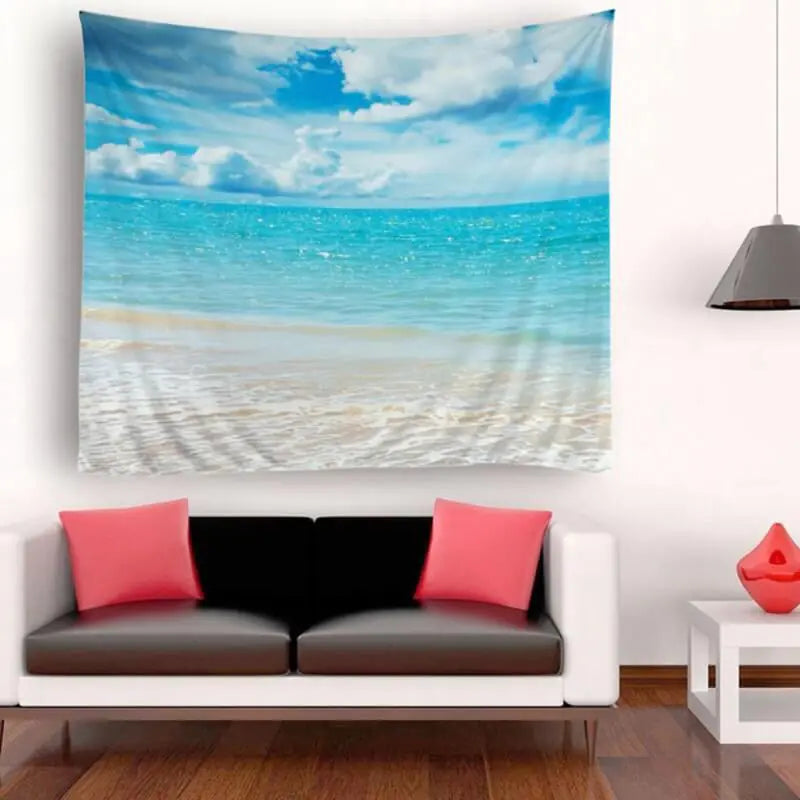 Hawaii Beach Tapestry, Printed Beach Wall Hanging