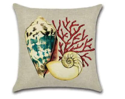 Coral Pillowcase Nautical Design